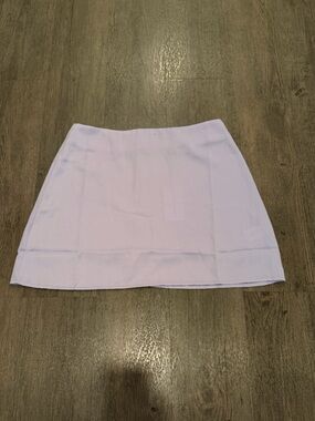 WeWoreWhat Pastel Lavender Mini Skirt